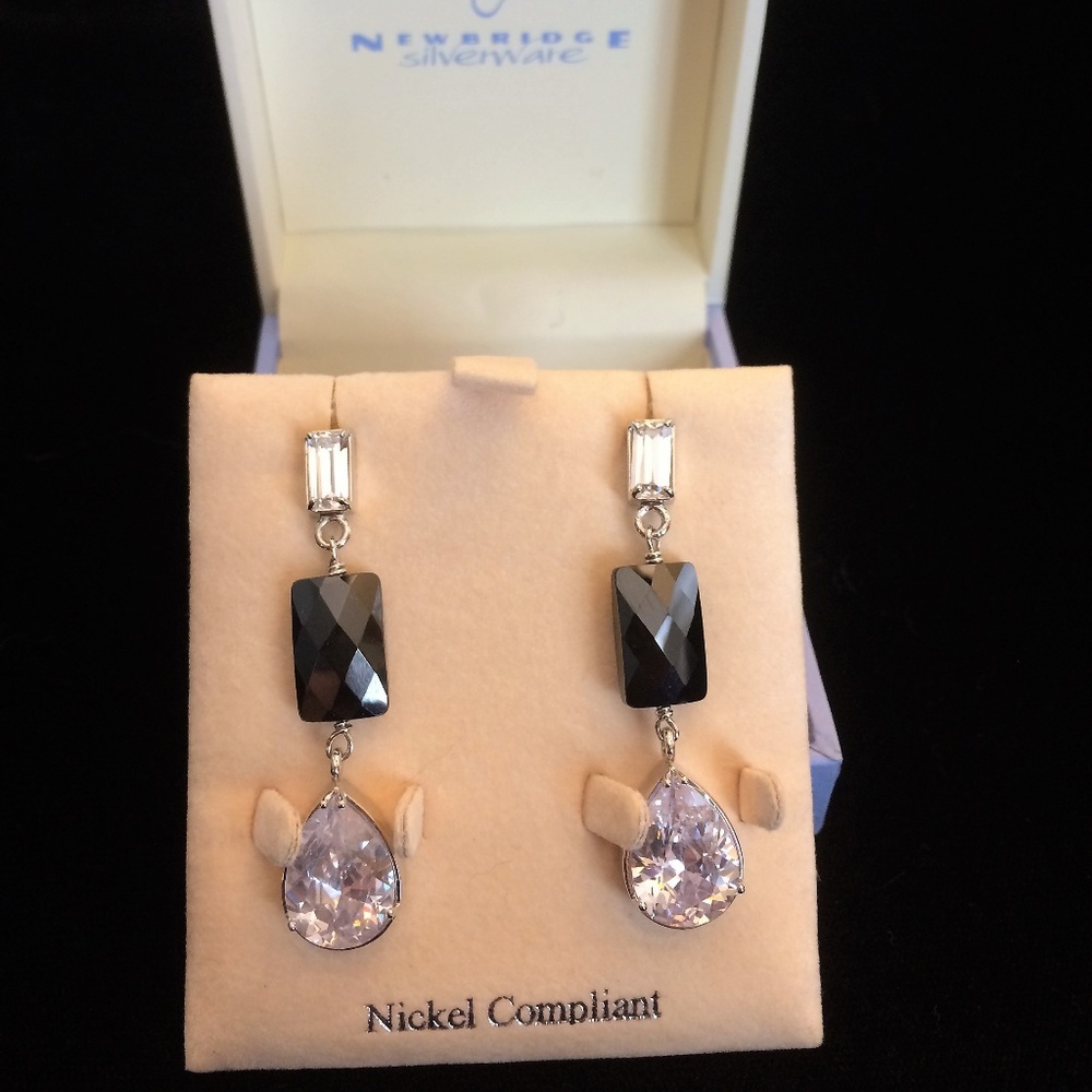 Silver and Crystal Earrings - NEW!